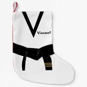 Meia De Natal Pequena Cintura Preta de 3º Grau Artes Marciais