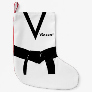 Meia De Natal Pequena Cinturão Negro de Artes Marciais