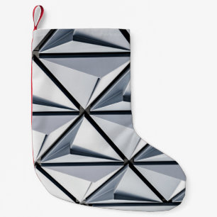 Meia De Natal Pequena Cinza e papel de parede digital preto