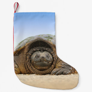 MEIA DE NATAL PEQUENA CINZA E TURTLE