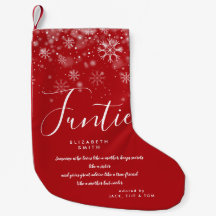Citação de Natal de Tia Funtie Personalizada Neve 