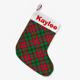 Meia De Natal Pequena Clã Charme de Férias Tartan MacCulloch
