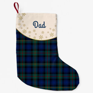 Meia De Natal Pequena Clan Smith Tartan - Xadrez de Natal