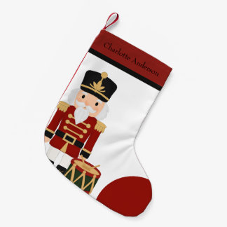 Meia De Natal Pequena Classic Nutcracker Christmas
