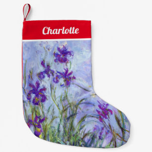 Meia De Natal Pequena Claude Monet - Lilac Irises / Iris Mauves