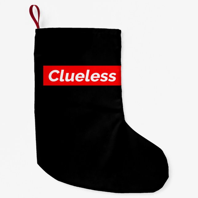 Meia De Natal Pequena Clueless III (Frente)