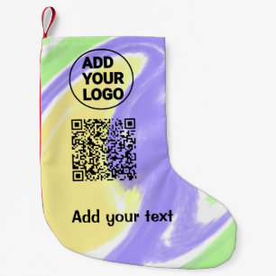 Meia De Natal Pequena Código QR minimalista simples adicionar logotipo n