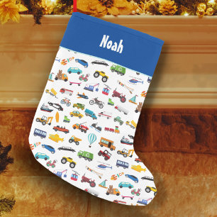 Meia De Natal Pequena Coisas De Meninos Que Movimentam Carros De Veículo