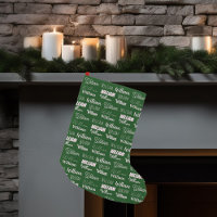 Colagem de fontes do nome da tipografia verde pers