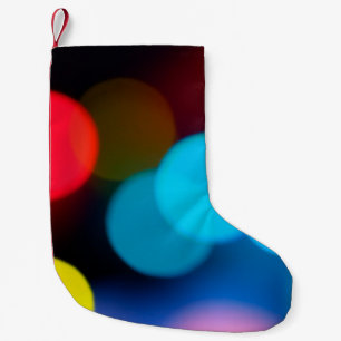 Meia De Natal Pequena colorido (cor vermelha-ártica e amarela) turvo b