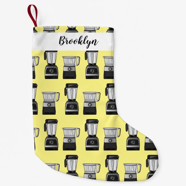 Meia De Natal Pequena Comida e ilustração do desenho do blender (Frente)