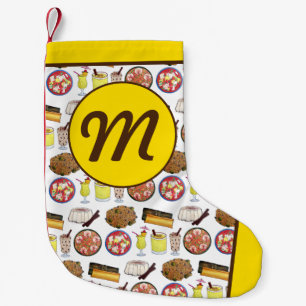 Meia De Natal Pequena Comida porto-riquenha Coquito Pasteles Arroz con D