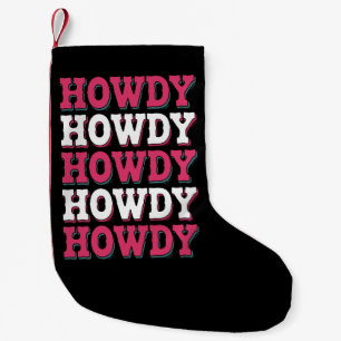 Meia De Natal Pequena Como está Cowboy Ocidental País Vintage Cowgirl 