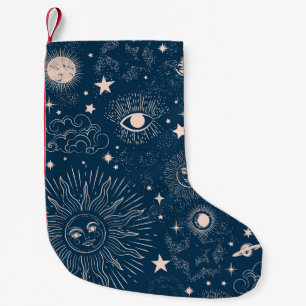 Meia De Natal Pequena Constelações Galácticas: Design de Padrão Espacial