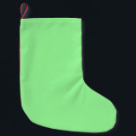 Meia De Natal Pequena Cor Sólida da Mint do Pastel | Clássico | Elegante<br><div class="desc">Cor Sólida da Mint do Pastel | Clássico | Elegante | Evolução | NA MODA | Presente</div>