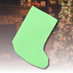 Meia De Natal Pequena Cor Sólida da Mint do Pastel | Clássico | Elegante<br><div class="desc">Cor Sólida da Mint do Pastel | Clássico | Elegante | Evolução | NA MODA | Presente</div>