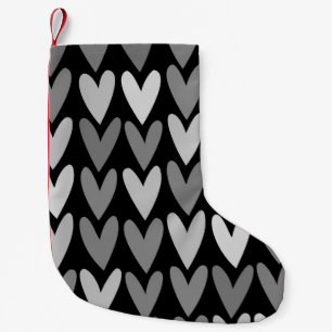 Meia De Natal Pequena Corações 4