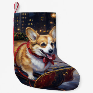 Meia De Natal Pequena Corgi Christmas Fesason Season