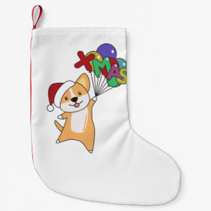 Meia De Natal Pequena Corgi Natal Neve Inverno Animais Corgis Adulto C