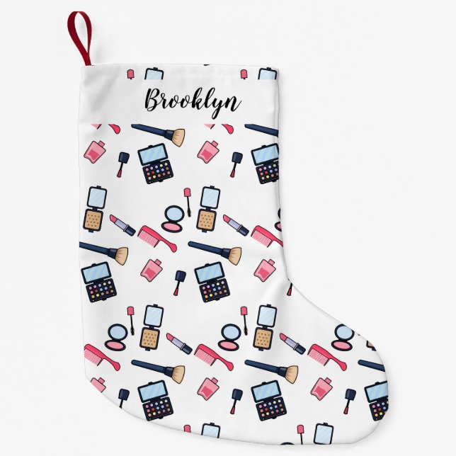 Meia De Natal Pequena Cosméticos / ilustração de desenho animado (Frente)