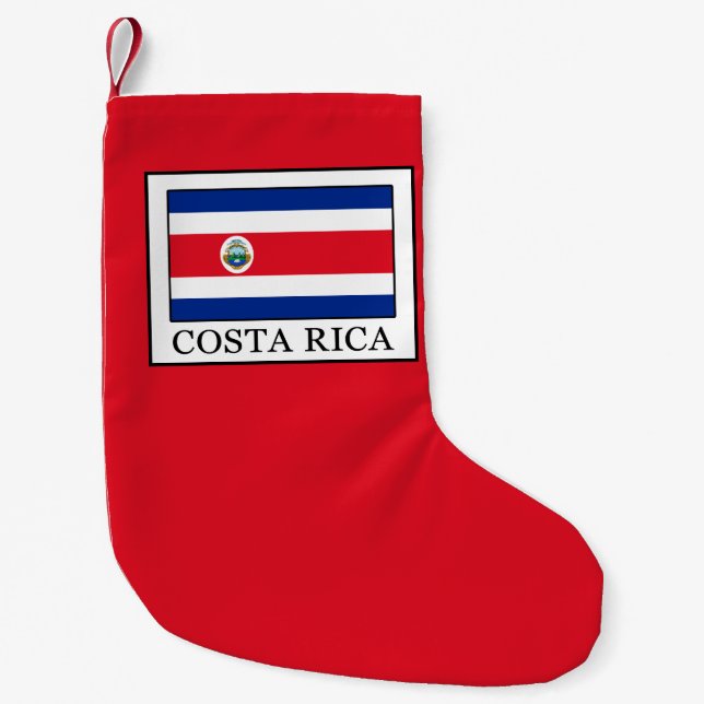 Meia De Natal Pequena Costa Rica (Frente)
