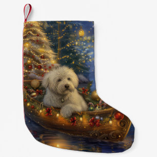 Meia De Natal Pequena Coton De Tulear Natal Festivo Voyage