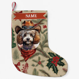 Meia De Natal Pequena Cowboy Christmas Stocking