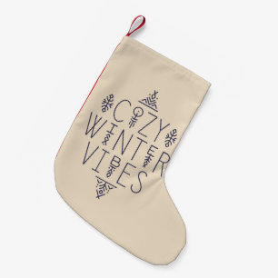 Meia De Natal Pequena Cozy Winter Vibes Design