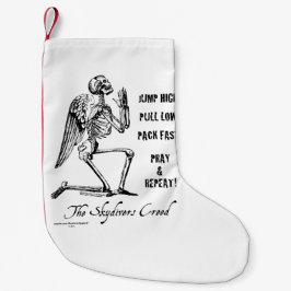 Meia De Natal Pequena Credo dos Skydivers