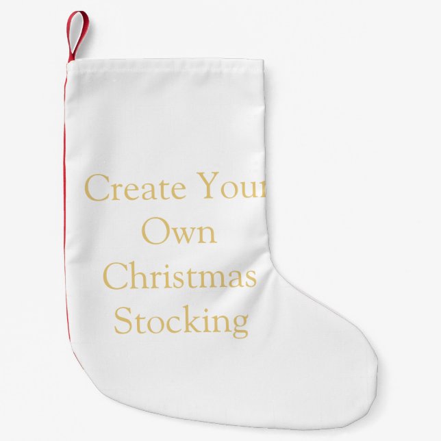 Meia De Natal Pequena Crie seu próprio natal (Frente)