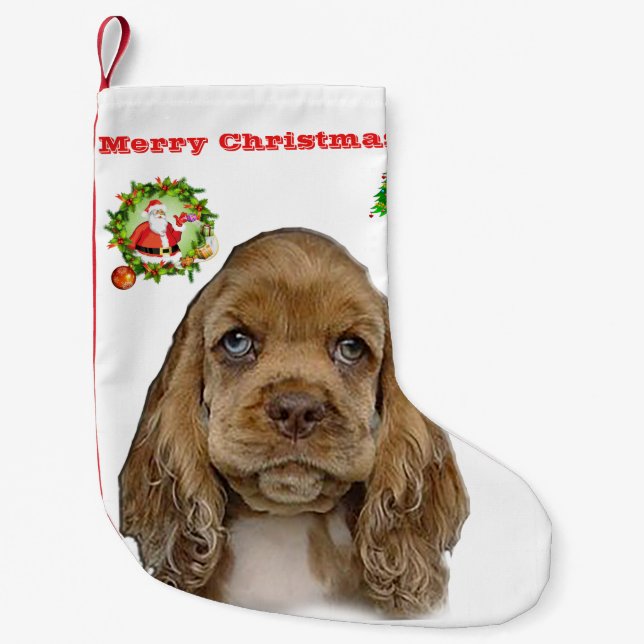 Meia De Natal Pequena cristão (Frente)