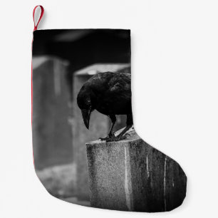 Meia De Natal Pequena Crow do Cemitério de Queda