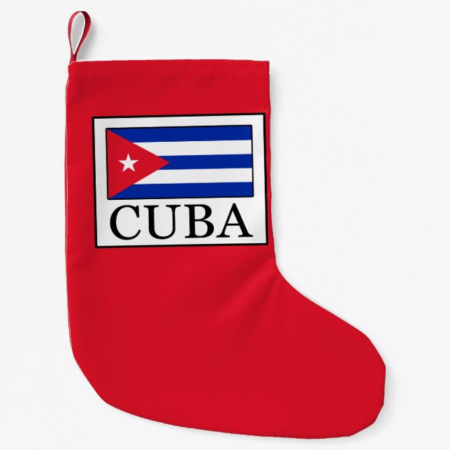 Meia De Natal Pequena Cuba (Frente)