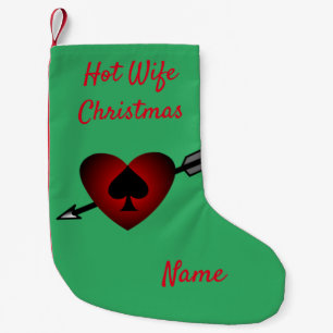 Meia De Natal Pequena Cupid Heart Black Spade Thunder_Cove