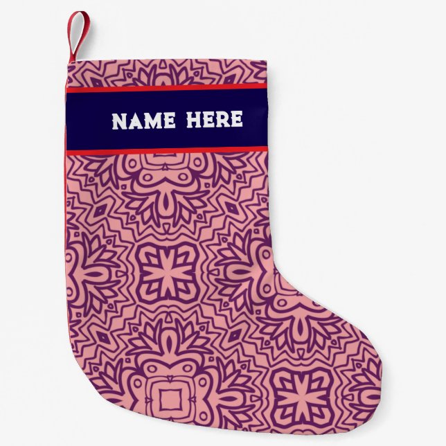 Meia De Natal Pequena Customizable stocking (Frente)