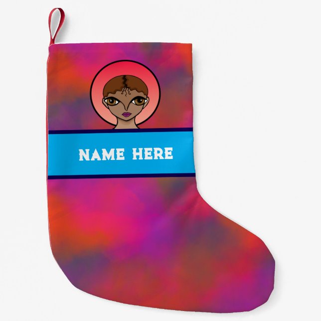 Meia De Natal Pequena Customizable stocking (Frente)