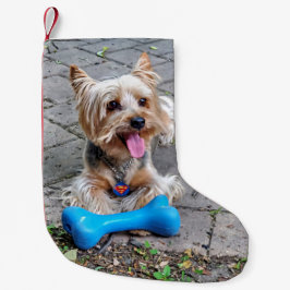 Meia De Natal Pequena Cut Terrier