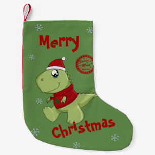 Meia De Natal Pequena Cute Kawaii T-Rex - Chrismtas