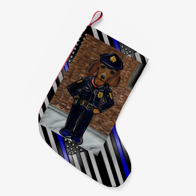 MEIA DE NATAL PEQUENA DACHSHUND (Frente (Pendurada))