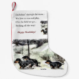 Meia De Natal Pequena Dachshund Lovers Natal