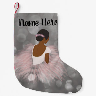 Meia De Natal Pequena Dança conhecida personalizada da bailarina do