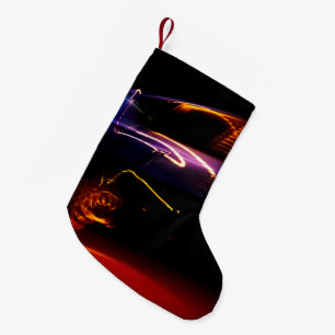 Meia De Natal Pequena dança do carro roxo