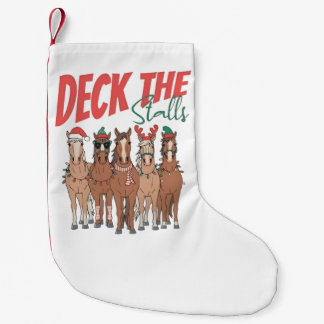 Meia De Natal Pequena Decore as Baias Piadas de Natal Amantes de Cavalos