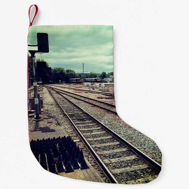 Meia De Natal Pequena Depósito de comboios (Frente)