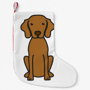 Meia De Natal Pequena Desenhos animados do cão de Vizsla