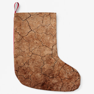 Meia De Natal Pequena Deserto de rachaduras de erosão rachadas