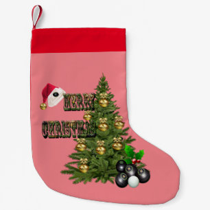 Meia De Natal Pequena Design de Árvore de Natal do Lawn Bowls