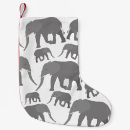 Meia De Natal Pequena Design de elefante
