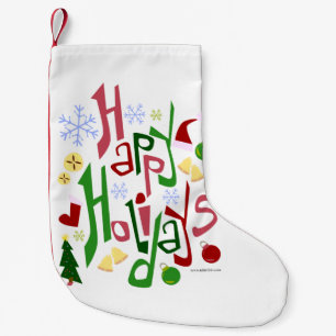 Meia De Natal Pequena Design de Feriados Felizes e Bonitos