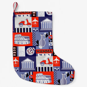 Meia De Natal Pequena Design de padrão decorativo sem descontinuidades